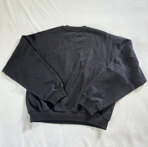 SKIMS▪️Cotton Fleece Classic Crewneck Pullover in Onyx - Picture 5 of 6